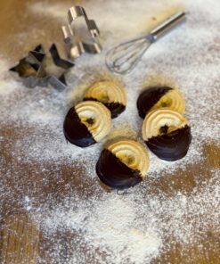 Butterkringel mit Kuvertüre