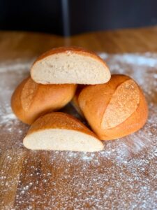 Schaefchen Herde – vier Weizenbrötchen